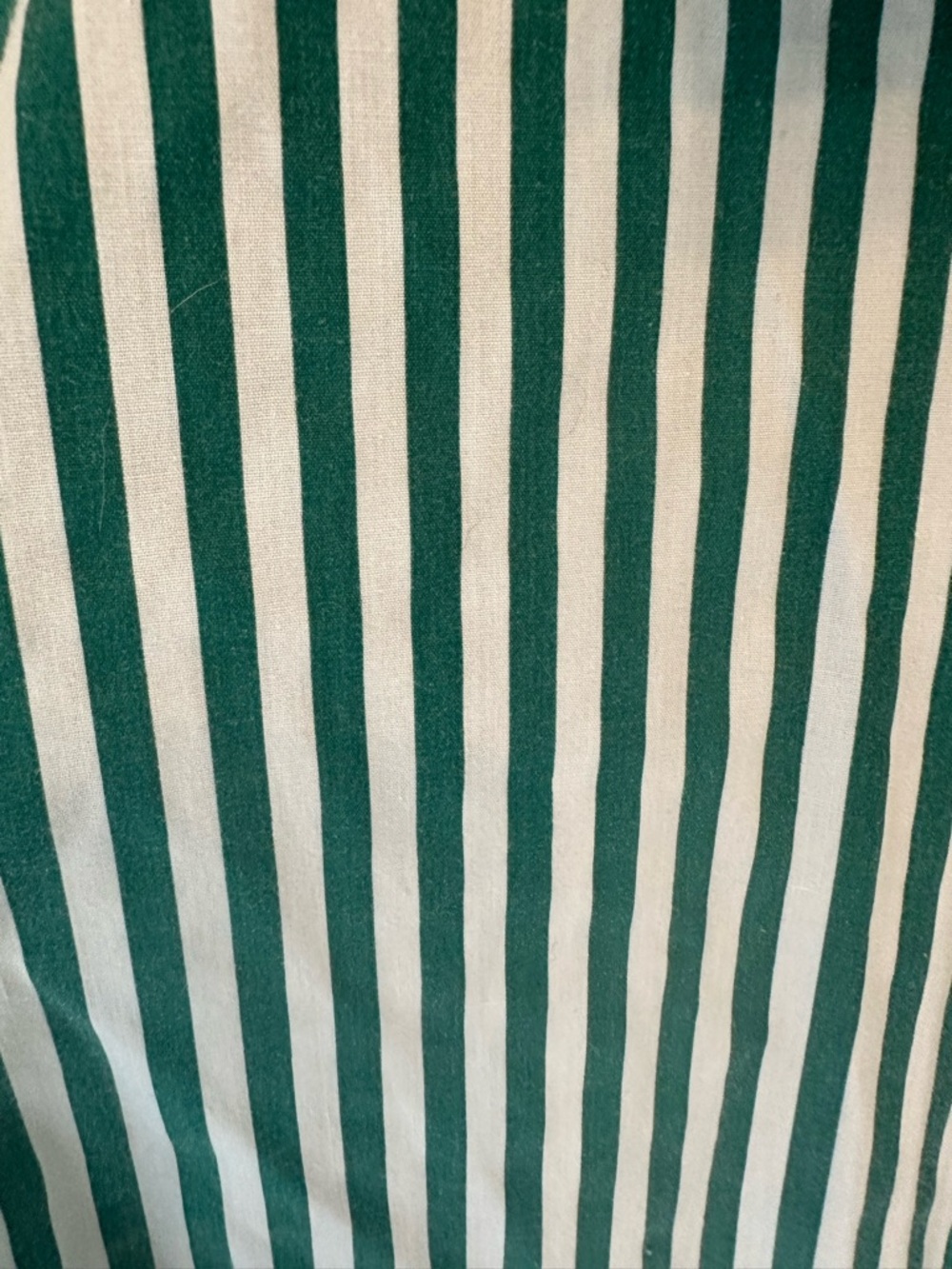 Vintage American Sweetheart Classic Green and White Striped Button-Up Shirt L - Picture 7 of 10